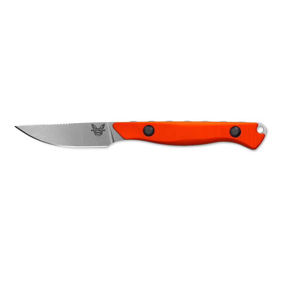 Benchmade 15700 Flyaway 2.7 CPM-154 Fixed Blade Small Game Knife Orange  G10 Handle
