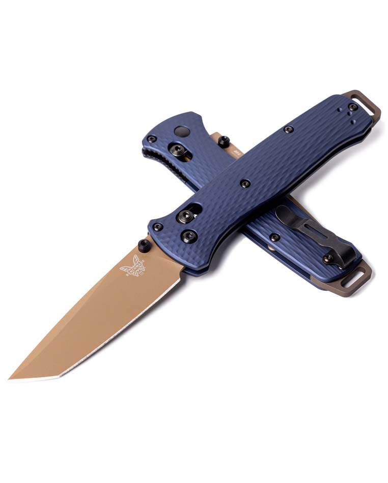 Benchmade 537FE-02 Bailout CRATER BLUE CPM-M4 Blade 3.38" Ultralight Knife with Glass Breaker Benchmade 537FE-02 Bailout CRATER BLUE CPM-M4 Blade 3.38" Ultralight Knife with Glass Breaker