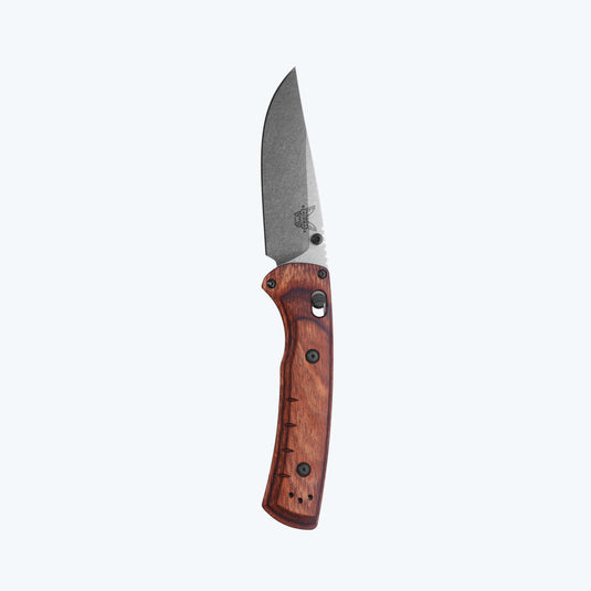 Benchmade 15090 Slipridge 3.5" Magna Cut Clip Point Blade, Stabilized Wood Handle Knife