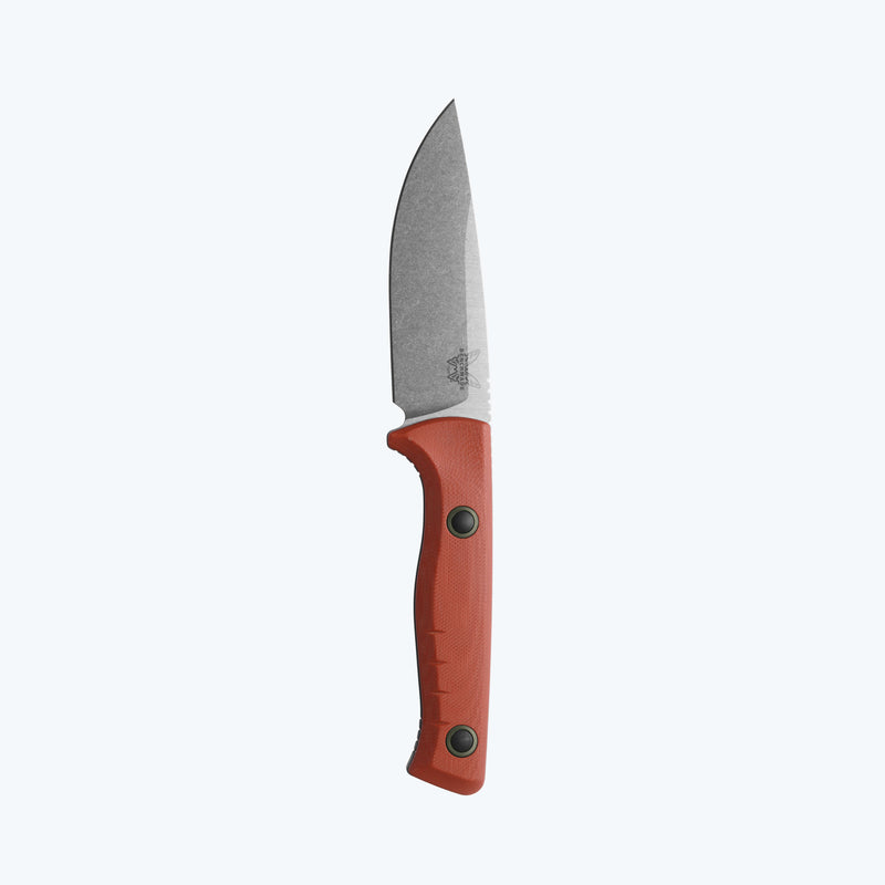 Load image into Gallery viewer, Benchmade 15650-01 Slipridge FIXED 3.7" Magnacut Drop Point Blade, Rust Orange G10 Handles, Knife
