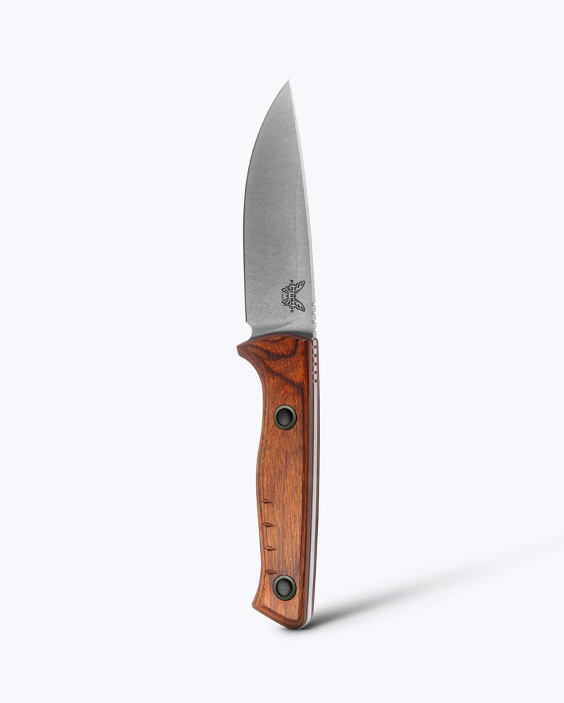 Load image into Gallery viewer, Benchmade 15650 Slipridge FIXED 3.7" Magnacut Drop Point Blade, Stabilized Wood Handles, Knife
