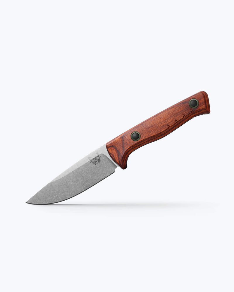 Load image into Gallery viewer, Benchmade 15650 Slipridge FIXED 3.7" Magnacut Drop Point Blade, Stabilized Wood Handles, Knife
