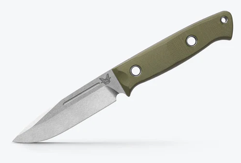 Benchmade 163-1 Bushcrafter 4.3" CPM-S30V Drop Point Fixed Blade OD Green Knife