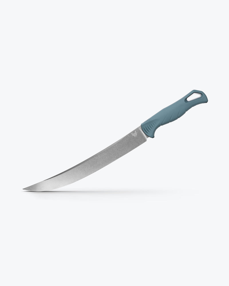 Load image into Gallery viewer, Benchmade 18020 Fishcrafter 9.05" CPM-Magnacut Stonewash Blade, Depth Blue Santoprene Handle Knife
