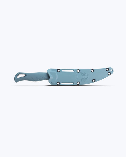 Benchmade 18030 Fishcrafter 5" Trailing Point Depth Blue Santoprene Knife