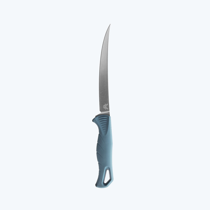 Load image into Gallery viewer, Benchmade 18030 Fishcrafter 5" Trailing Point Depth Blue Santoprene Knife
