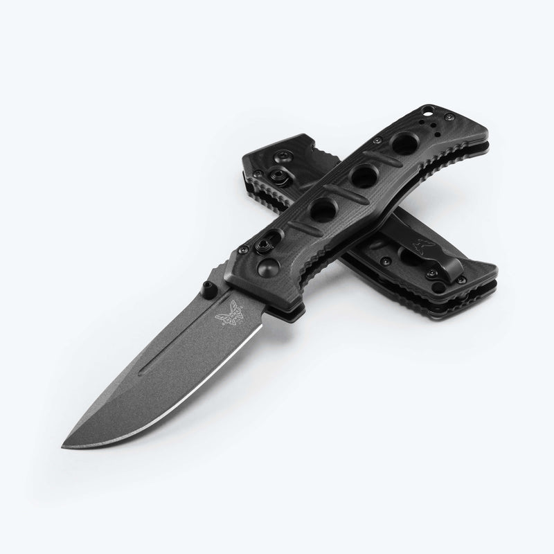 Load image into Gallery viewer, Benchmade 273GY-1 Mini Adamas 3.25" Tungsten Grey CPM-Cruwear Knife
