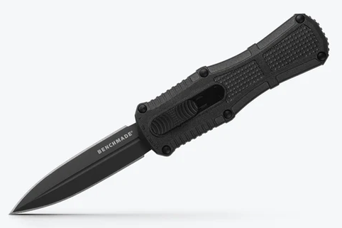 Benchmade 3375GY MINI Claymore OTF Automatic 3.02" CPM-D2 Black Grivory Handles Knife