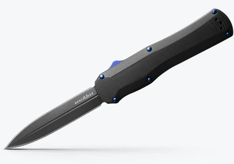 Benchmade 3400BK Autocrat AUTO OTF 3.71" Black DLC Coated Finish Double Edge Dagger Knife