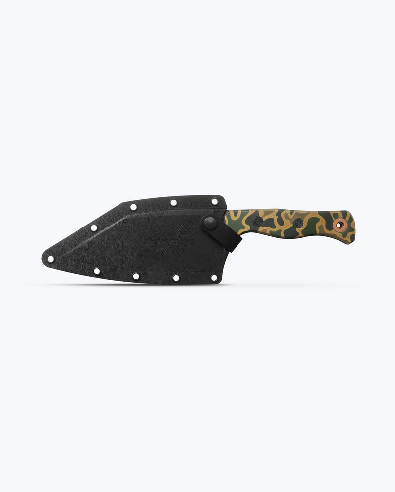 Load image into Gallery viewer, Benchmade 4010FE-2601 Father's Day Limited Station Knife, Cerakote Camo Pattern Handles, Boltaron Shealth with Clip
