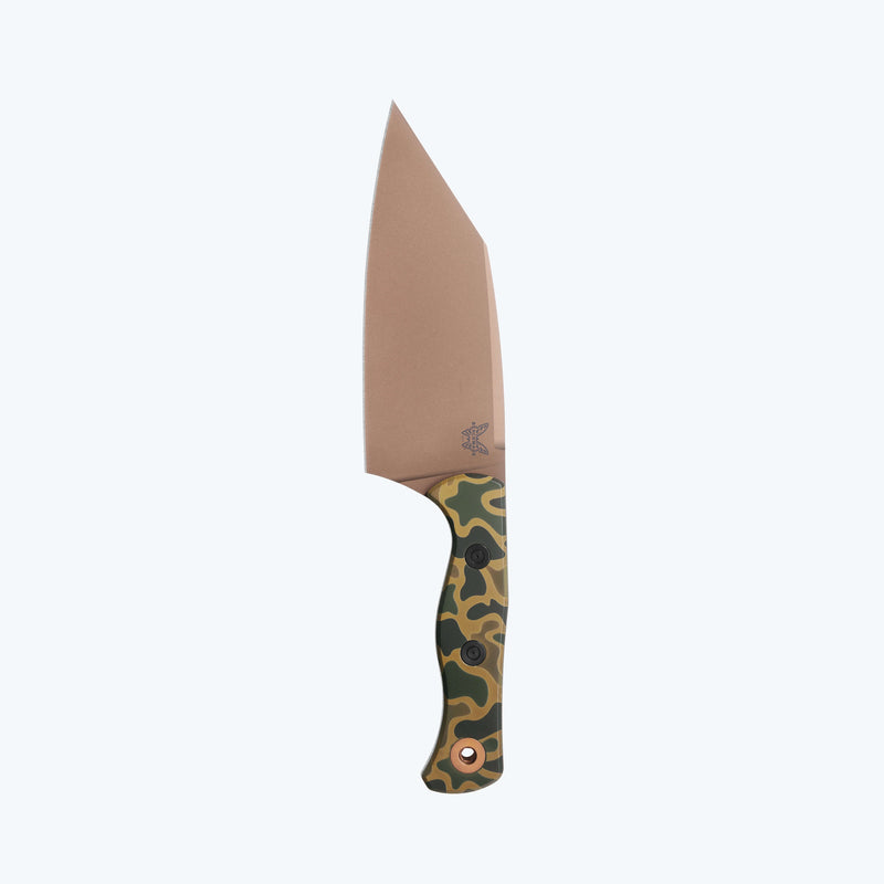 Load image into Gallery viewer, Benchmade 4010FE-2601 Father's Day Limited Station Knife, Cerakote Camo Pattern Handles, Boltaron Shealth with Clip
