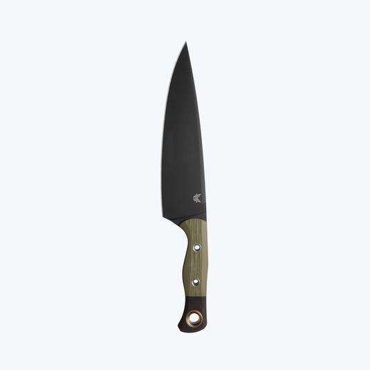 Benchmade 4025BK-02 8" DLC CPM-154 Blade OD Green G-10 Black G-10 Bolster Chef Knife
