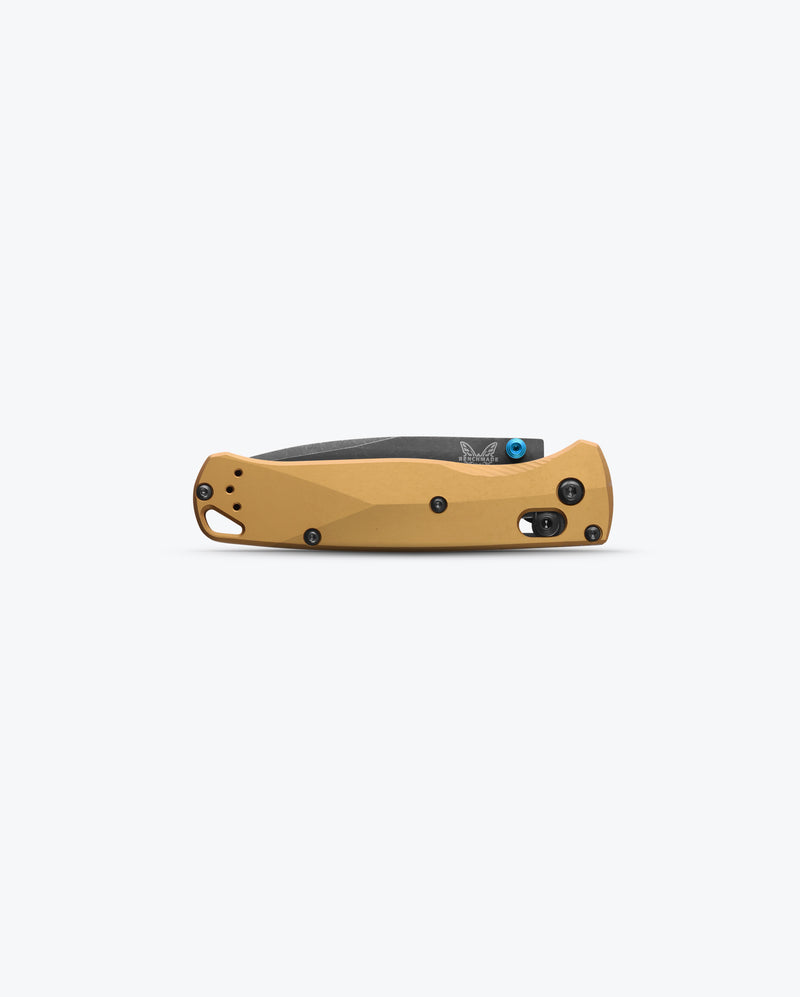 Load image into Gallery viewer, Benchmade 535BK-07 Bugout Burnt Brass Aluminum DLC Battlewash M390 Blade Knife
