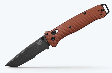 Benchmade 537SBK-07 Bailout 3.38" Magnacut TANTO Blade Burnt Copper Aluminum Ultralight SERRATED Knife