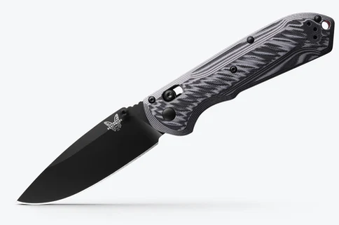 Benchmade 560BK-1 Freek Folding Knife 3.6" Black CPM-M4 Blade Gray and Black G10 Handle
