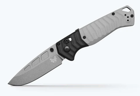 Benchmade 593GY-02 PSK 3.4" Elmax Stainless Power Steel, Tempest Gray Storm Gray Grivory Handles Knife