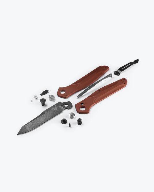 Benchmade 9400BK-03 Osborne Burnt Copper Handles 3.4" Magnacut Battlewash DLC Blade Knife