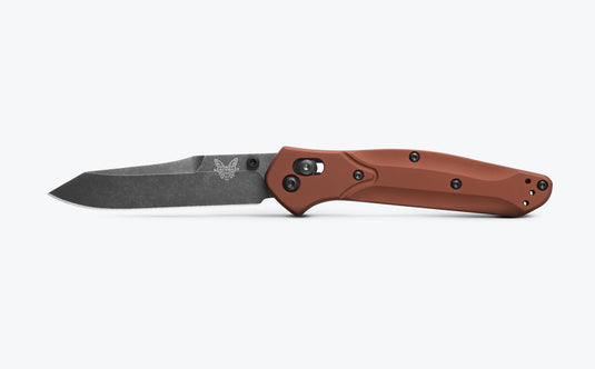 Benchmade 940BK-03 Osborne 3.4" CPM-Magnacut DLC Battlewash Finish Blade Burnt Copper Aluminum Handles Knife