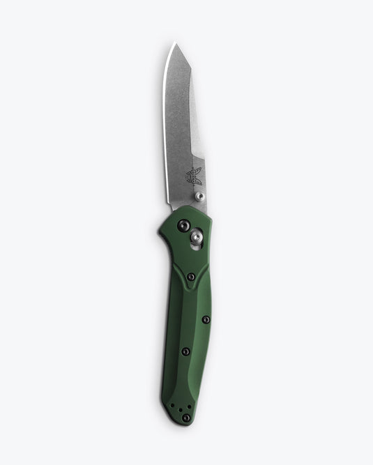 Benchmade 940 Osborne Folding Knife 3.4" S30V Satin Plain Blade, Aluminum Handles