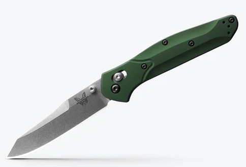 Load image into Gallery viewer, Benchmade 940 Osborne Folding Knife 3.4" S30V Satin Plain Blade, Aluminum Handles
