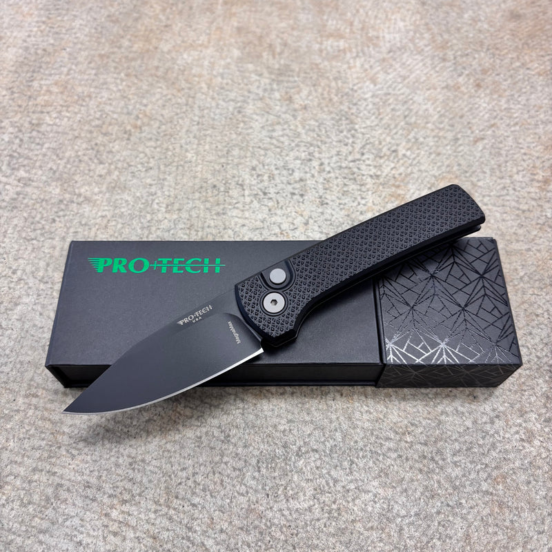 Load image into Gallery viewer, Protech RCS1106 Ramon Chavez Designed Scapegoat Compact Auto, Carbine Textured Black AL Handles Knife
