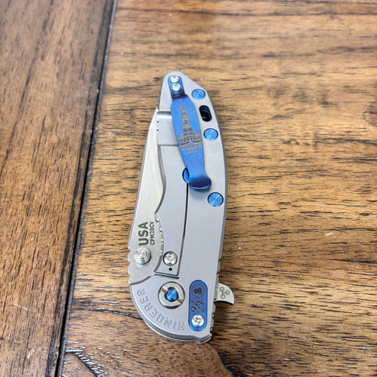 Rick Hinderer XM-18 3.5" Spanto America 250th Anniversary Smooth Titanium Handles Knife