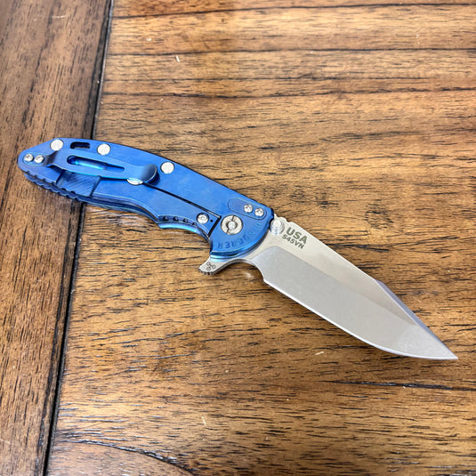 Rick Hinderer XM-18 3.5" Harpoon Spanto America 250th Anniversary Smooth Titanium Handles Knife