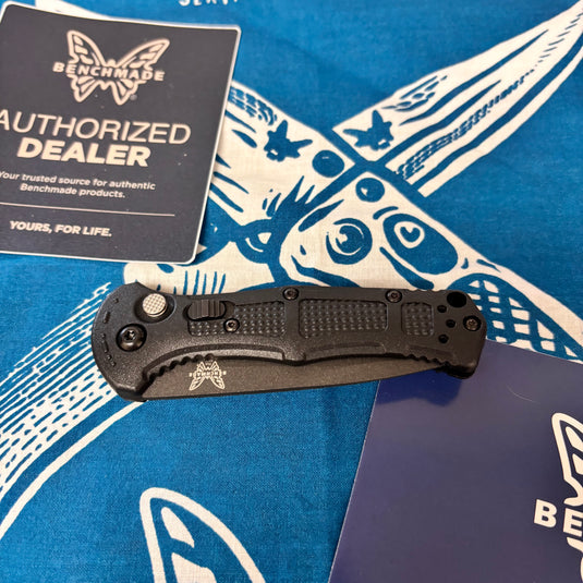 Benchmade 9570BK Mini Claymore AUTO Folding Knife 3" CPM-D2 Cobalt Blade Black Grivory Handles