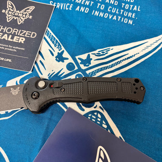 Benchmade 9070BK Claymore AUTO Folding Knife 3.6" CPM-D2 Cobalt Blade Black Grivory Handles