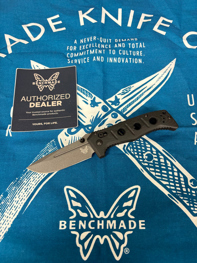 Load image into Gallery viewer, Benchmade 273GY-1 Mini Adamas 3.25" Tungsten Grey CPM-Cruwear Knife

