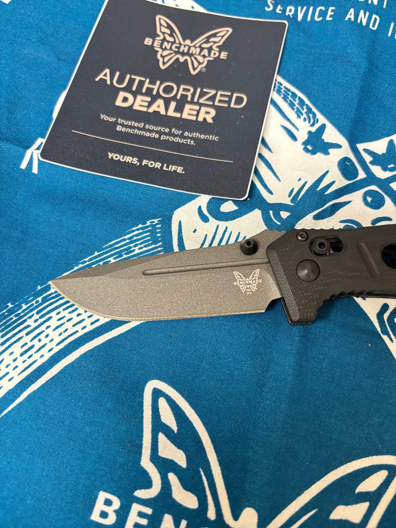 Load image into Gallery viewer, Benchmade 273GY-1 Mini Adamas 3.25" Tungsten Grey CPM-Cruwear Knife
