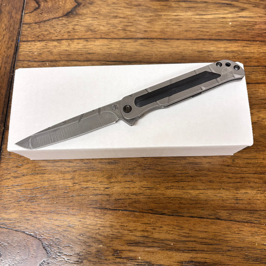 Medford T-Bone Fallout Series, Original Series Handles, S45VN Tanto Blade, PVD Clip, Knife Serial