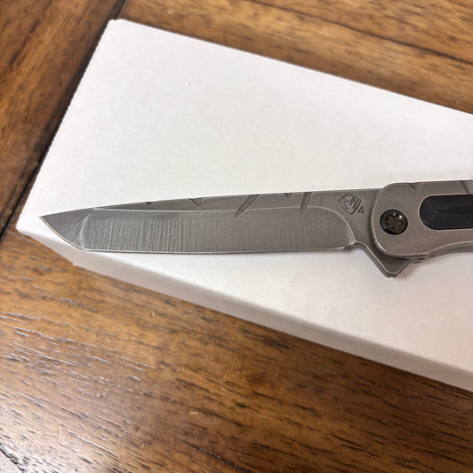 Medford T-Bone Fallout Series, Original Series Handles, S45VN Tanto Blade, PVD Clip, Knife Serial