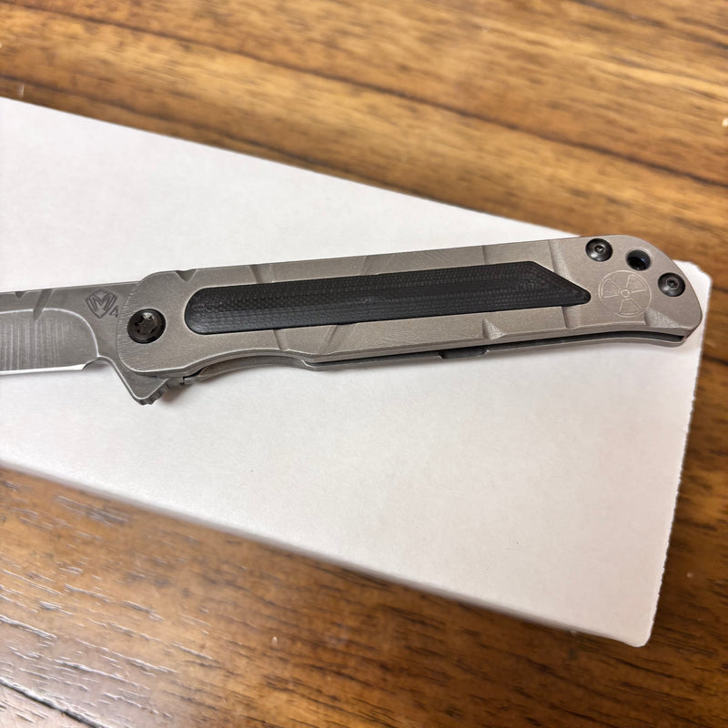 Load image into Gallery viewer, Medford T-Bone Fallout Series, Original Series Handles, S45VN Tanto Blade, PVD Clip, Knife Serial# 401-097
