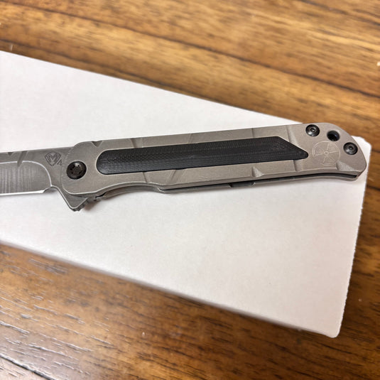 Medford T-Bone Fallout Series, Original Series Handles, S45VN Tanto Blade, PVD Clip, Knife Serial