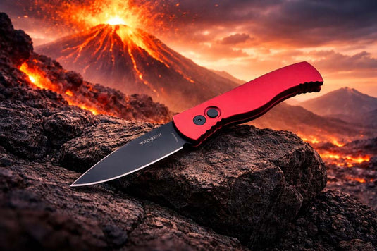 Protech T203-RED Tactical Response 2 Drop Point 3.0