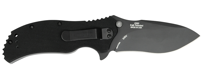 Load image into Gallery viewer, Zero Tolerance Model 0350 Assisted Flipper Knife 3.25" S30V Black Plain Blade, Black G10 Handles
