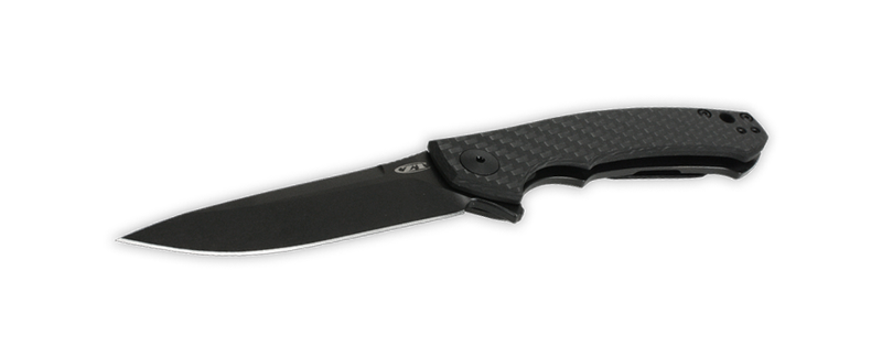 Load image into Gallery viewer, Zero Tolerance 0450CF Dmitry Sinkevich Flipper 3.25" S35VN Black Blade, Carbon Fiber and Titanium Handles
