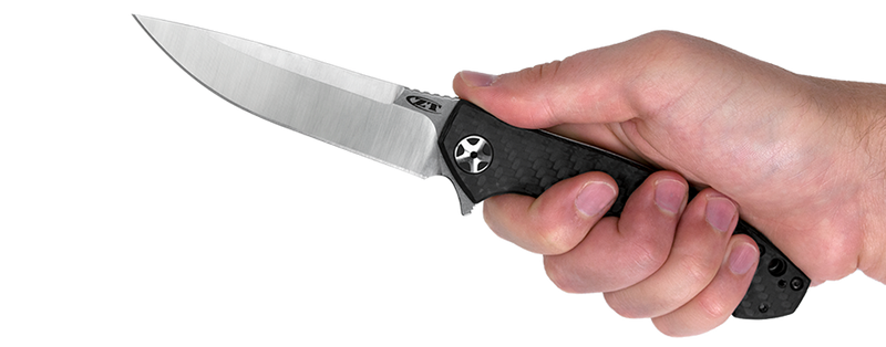 Load image into Gallery viewer, Zero Tolerance 0452CF Dmitry Sinkevich Flipper 4.1" S35VN Satin Blade, Carbon Fiber and Titanium Handles
