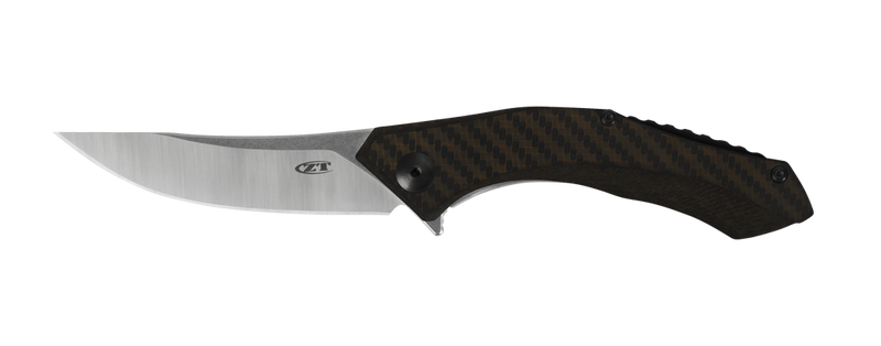 Load image into Gallery viewer, Zero Tolerance 0460 Dmitry Sinkevich Flipper 3.25" S35VN Two-Tone Blade, Bronze Carbon Fiber and Titanium Handles
