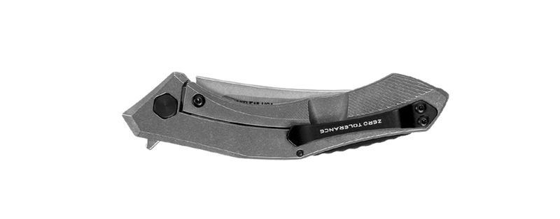 Load image into Gallery viewer, Zero Tolerance 0460TI Dmitry Sinkevich Flipper Knife 3.25" CPM-20CV Two-Tone Blade, Stonewashed Titanium Handles

