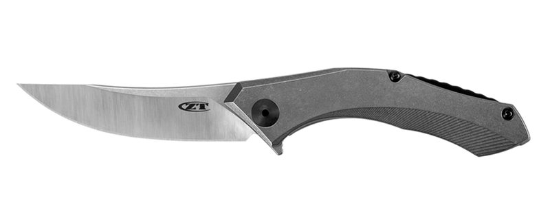 Load image into Gallery viewer, Zero Tolerance 0460TI Dmitry Sinkevich Flipper Knife 3.25" CPM-20CV Two-Tone Blade, Stonewashed Titanium Handles
