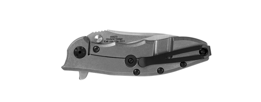 Zero Tolerance 0562TI Hinderer Flipper Knife 3.5" CPM-20CV Satin/Stonewashed Plain Blade, Titanium Handles