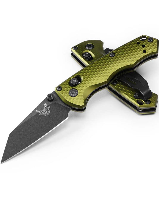 Benchmade 290BK-2 Full Immunity 2.5" Black AXIS Lock Woodland Green Manual Open Folding Knife
