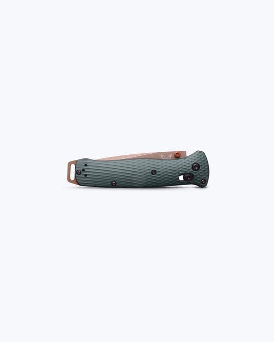 Benchmade 537FE-2601 Bailout, 3.38" S90V Tanto, Taiga Green Aluminum Handles Knife