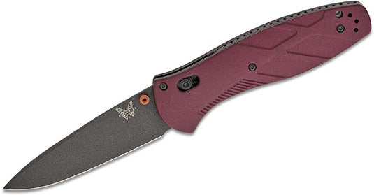 Benchmade 581BK-04 Barrage AXIS-Assisted 3.6" Cerakote Plain Blade Redstone Richlite Knife