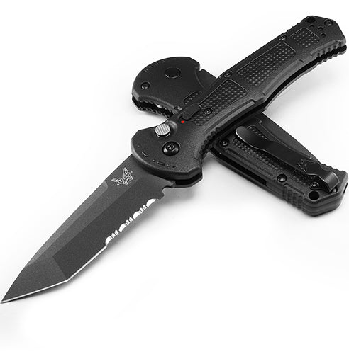 Benchmade 9071SBK Claymore AUTO Folding Serrated Knife 3.6