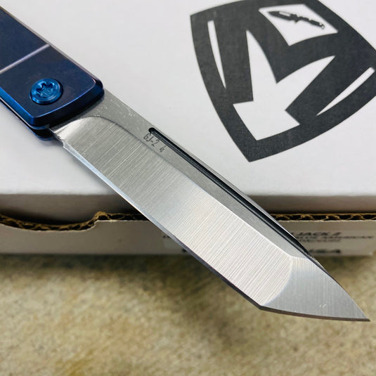 Medford Gentleman Jack GJ-2 Ti 3.1" S45VN TANTO Slip Joint AMERICAN FLAG Handle Knife with Pocket Clip