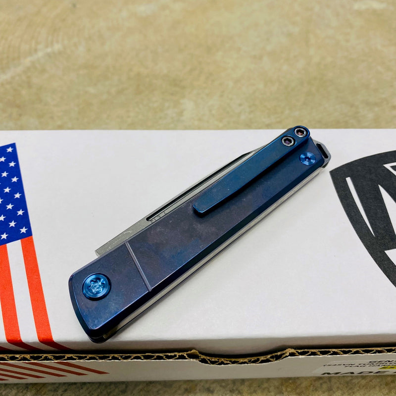 Load image into Gallery viewer, Medford Gentleman Jack GJ-2 Ti 3.1" S45VN TANTO Slip Joint AMERICAN FLAG Handle Knife with Pocket Clip
