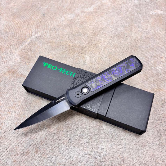 Protech 7214-Violet CF 20CV Godson, DLC Satin 3.15